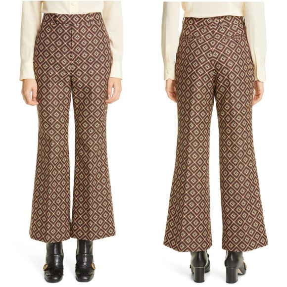 Gucci Pants - Gucci GG Logo Flare Pants